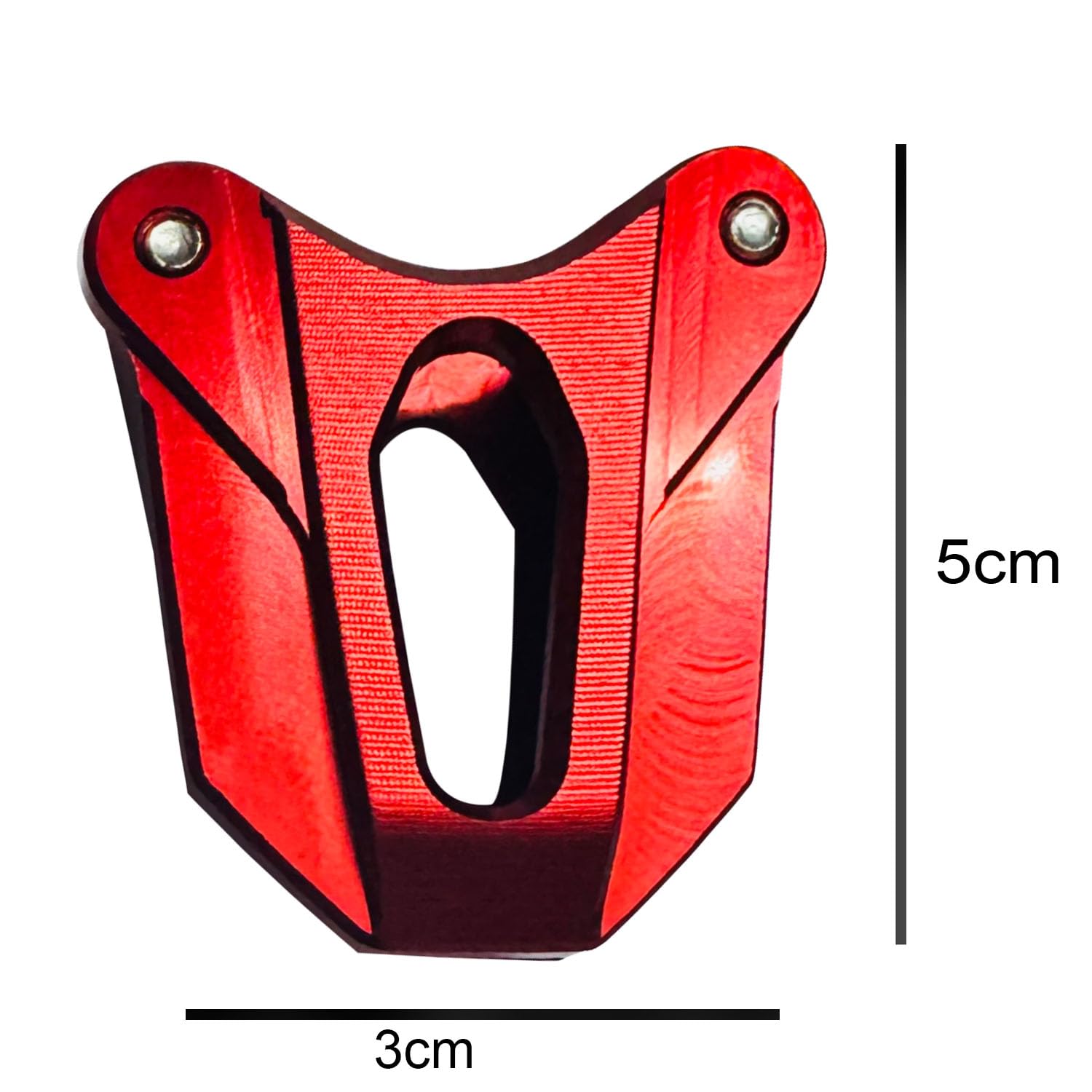 Vagary CNC Aluminum Key Cover Shell Protection Decorate Universal for TVS Apache RTR 160/200 4V (Red)