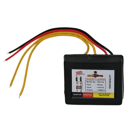 Vagary Universal for Bike Hazard Flasher/Blinker Waterproof 30 Patterns Flasher Relay for LED/Bulb Indicators
