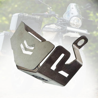 Vagary Rear Brake Oil Container Guard/Disc Oil Cap for RE Himalayan 450 (Silver)