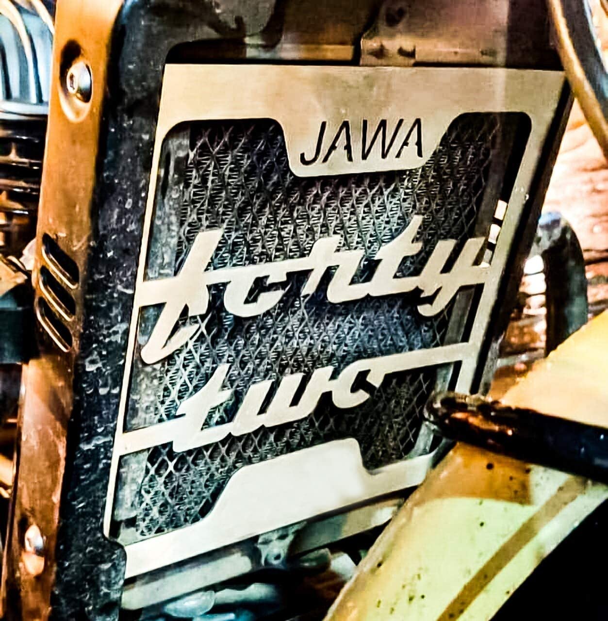 Vagary Stainless Steel Motorcycle Radiator Guard Protector Grill Only Fit in JAWA Motorcycle (JAWA)