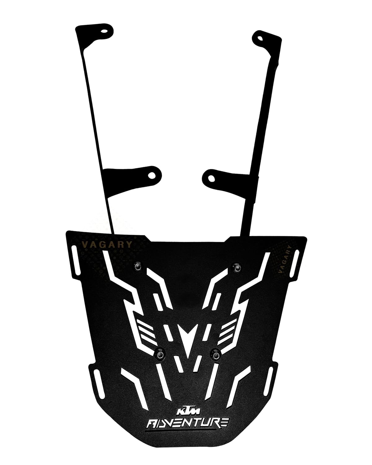 Vagary Back Rack/Top Rack Carrier Plate Expedition for Luggage Backrest for KTM Adventure 250/390 (Black)
