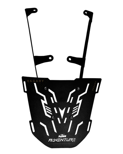 Vagary Back Rack/Top Rack Carrier Plate Expedition for Luggage Backrest for KTM Adventure 250/390 (Black)