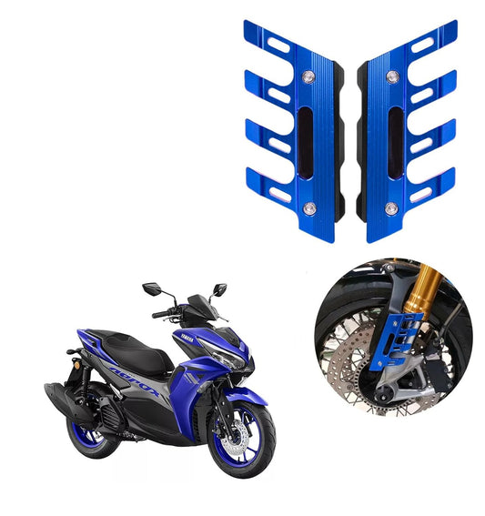 Vagary Blue CNC Shocker Protector Front Fender Slider Guard for Yamaha Aerox 155