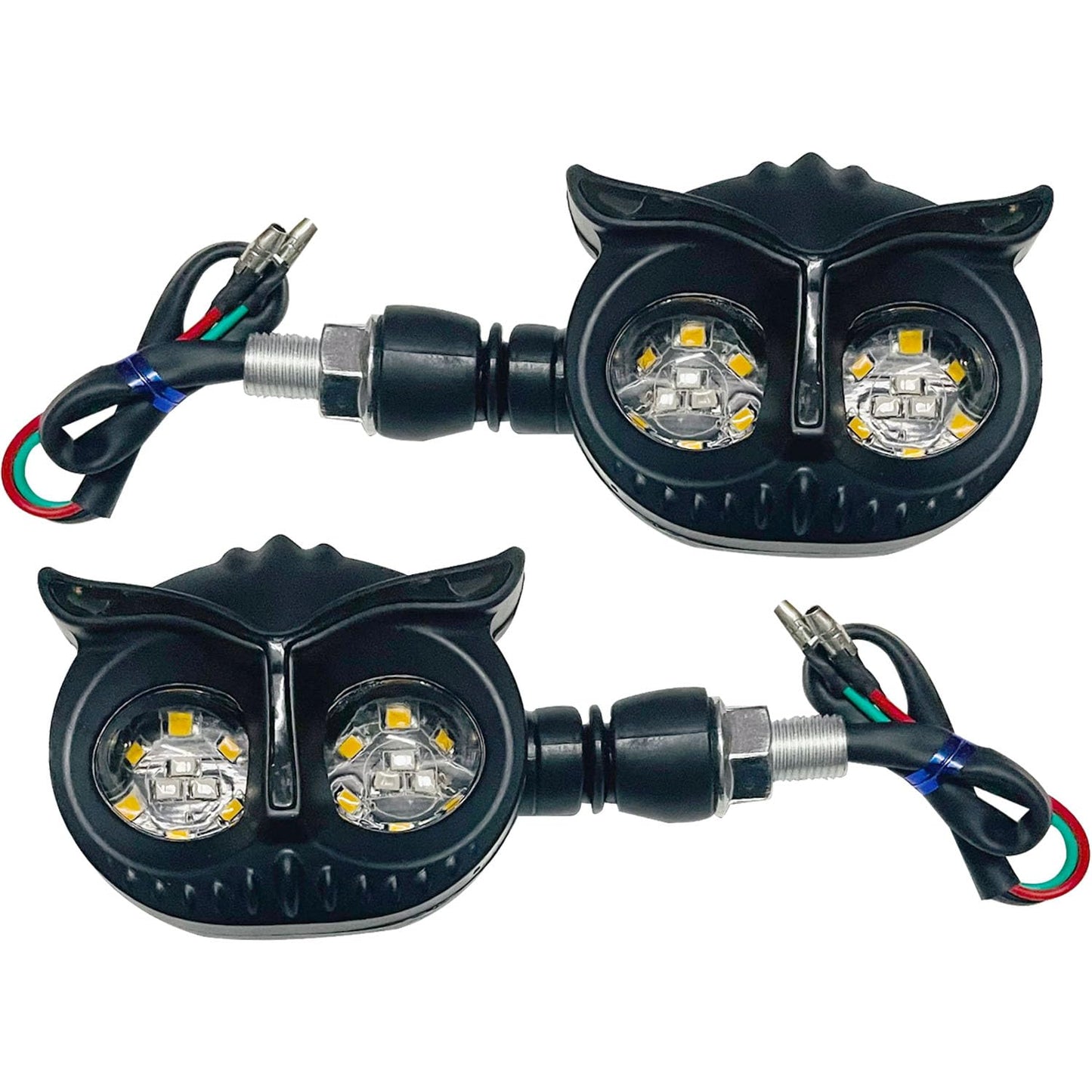 Vagary Owl Shape Running Indicator Blinker Bright LED Universal For All Bike Models Indicator Light, Brake Light Motorbike LED for Universal For Bike