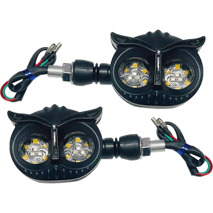 Vagary Owl Shape Running Indicator Blinker Bright LED Universal For All Bike Models Indicator Light, Brake Light Motorbike LED for Universal For Bike