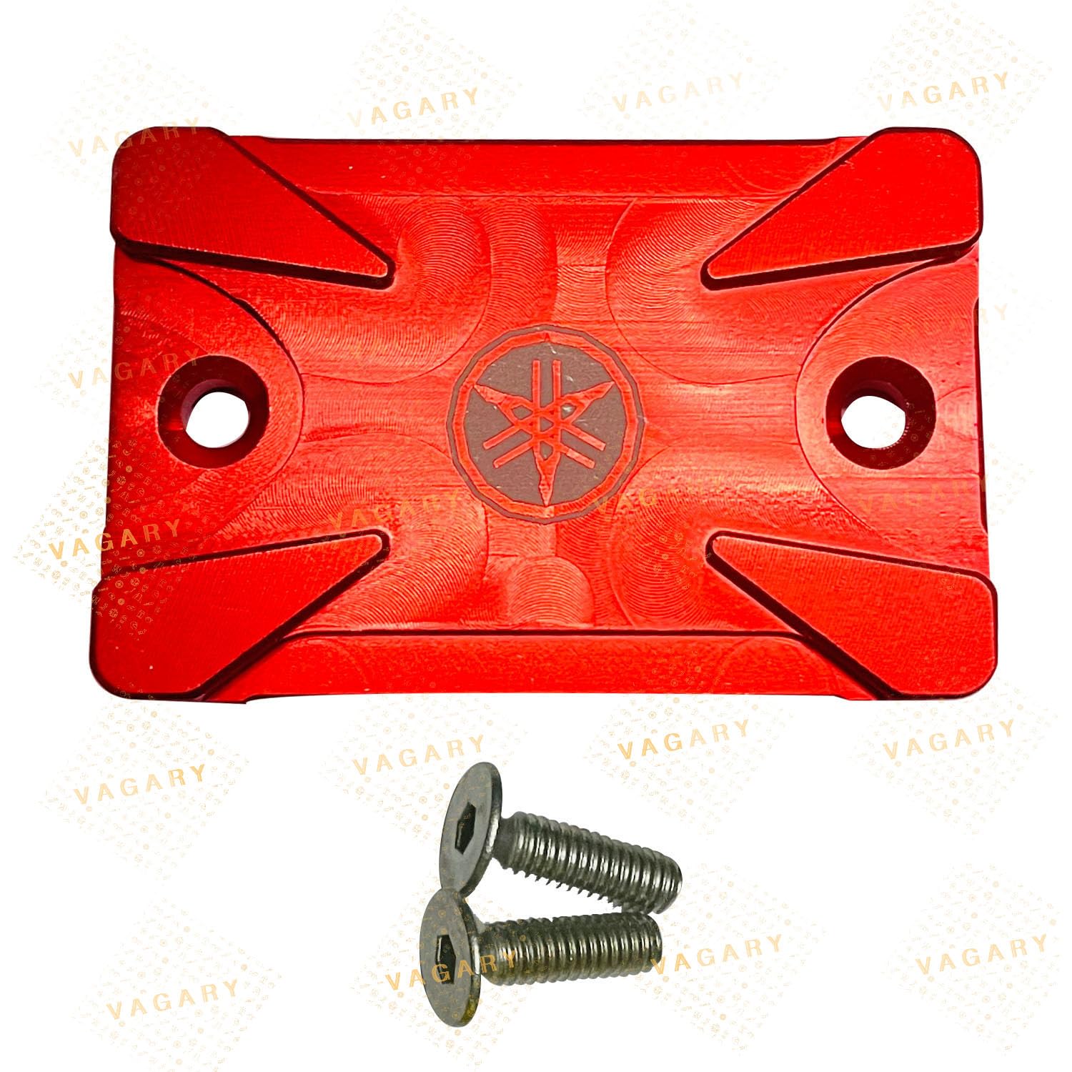 Vagary CNC Aluminium Disc Oil Cap For Yamaha R15 V3,V4, R15M, MT15, R15 V3-BS6, FZX, FZ (Red)
