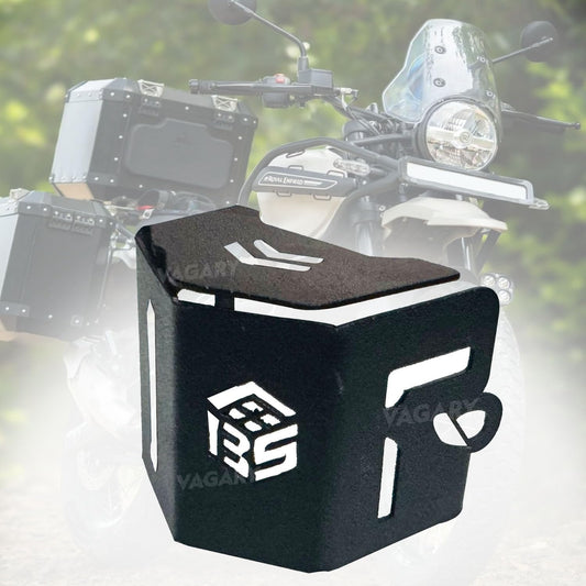 Vagary Rear Brake Oil Container Guard/Disc Oil Cap for RE Himalayan 450 (Black)