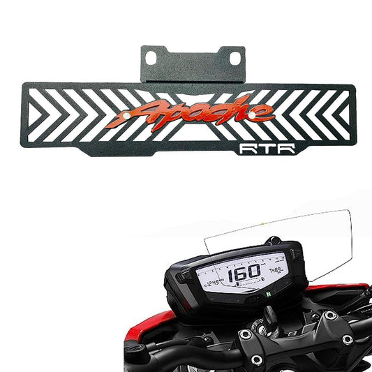 Vagary Apache Radiator Guard/Radiator Grill/Cover with meter screen guard for TVS Apache RTR 160/200 4V