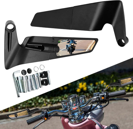 Vagary 10mm Adjustable 360° Rotating New Rearview Wing Mirrors For Yamaha MT 15