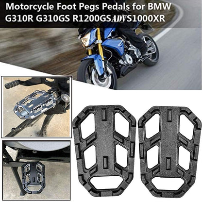 Vagary Pedals Rear Foot Pegs Passenger Footrests For B M W G310GS and B M W G310R (Black)
