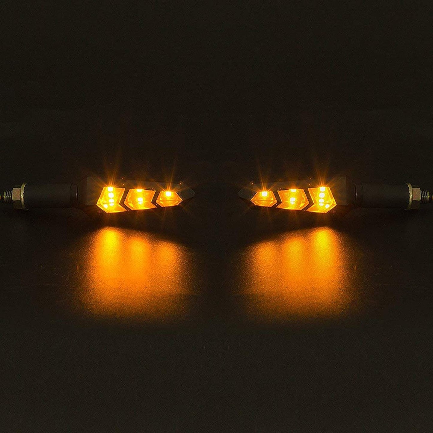 Vagary Yellow Color Set Of 4 Turning Side Bike Indicator For Bajaj Pulsar 220F - Led