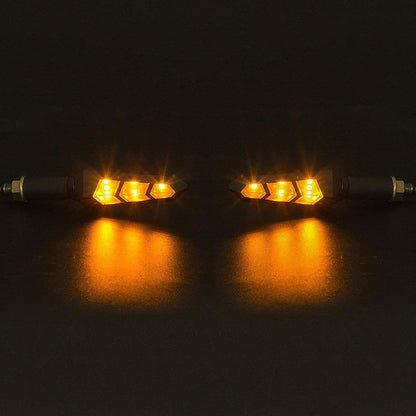 Vagary Yellow Color Set Of 4 Turning Side Bike Indicator For Bajaj Pulsar 220F - Led