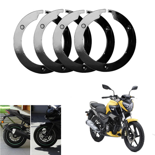 Vagary Bike Wheel Cover for 17 inch Wheel for TVS Raider 125 (Black)