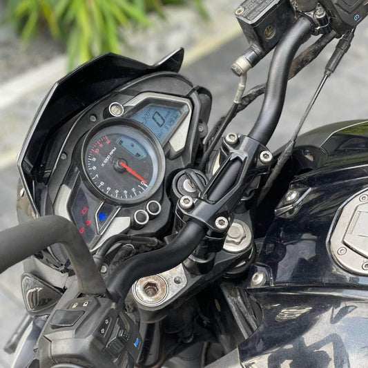 Vagary Pulsar NS 200 Handle Riser/Raiser Handlebar Riser Clamp Kit (Bajaj Pulsar NS 200)