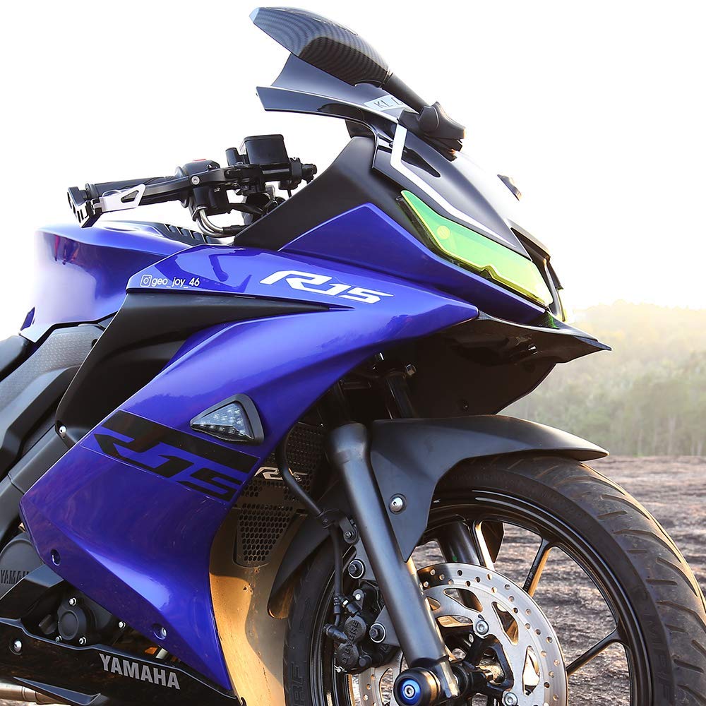 Vagary Universal Bike Indicator Blue Light LED Bulb Turn Signal Light for Yamaha R15 V2/ V3/ V4 & M