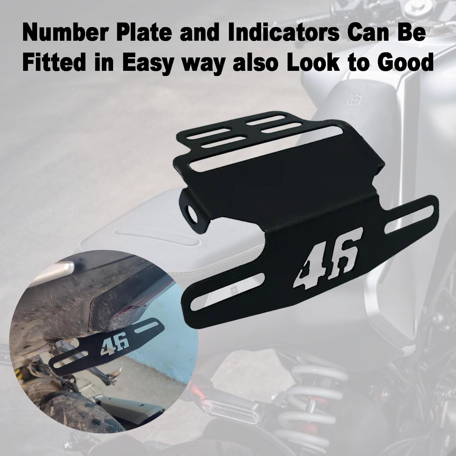 Vagary 46 Tail Tidy License Number Plate Holder for All Bikes