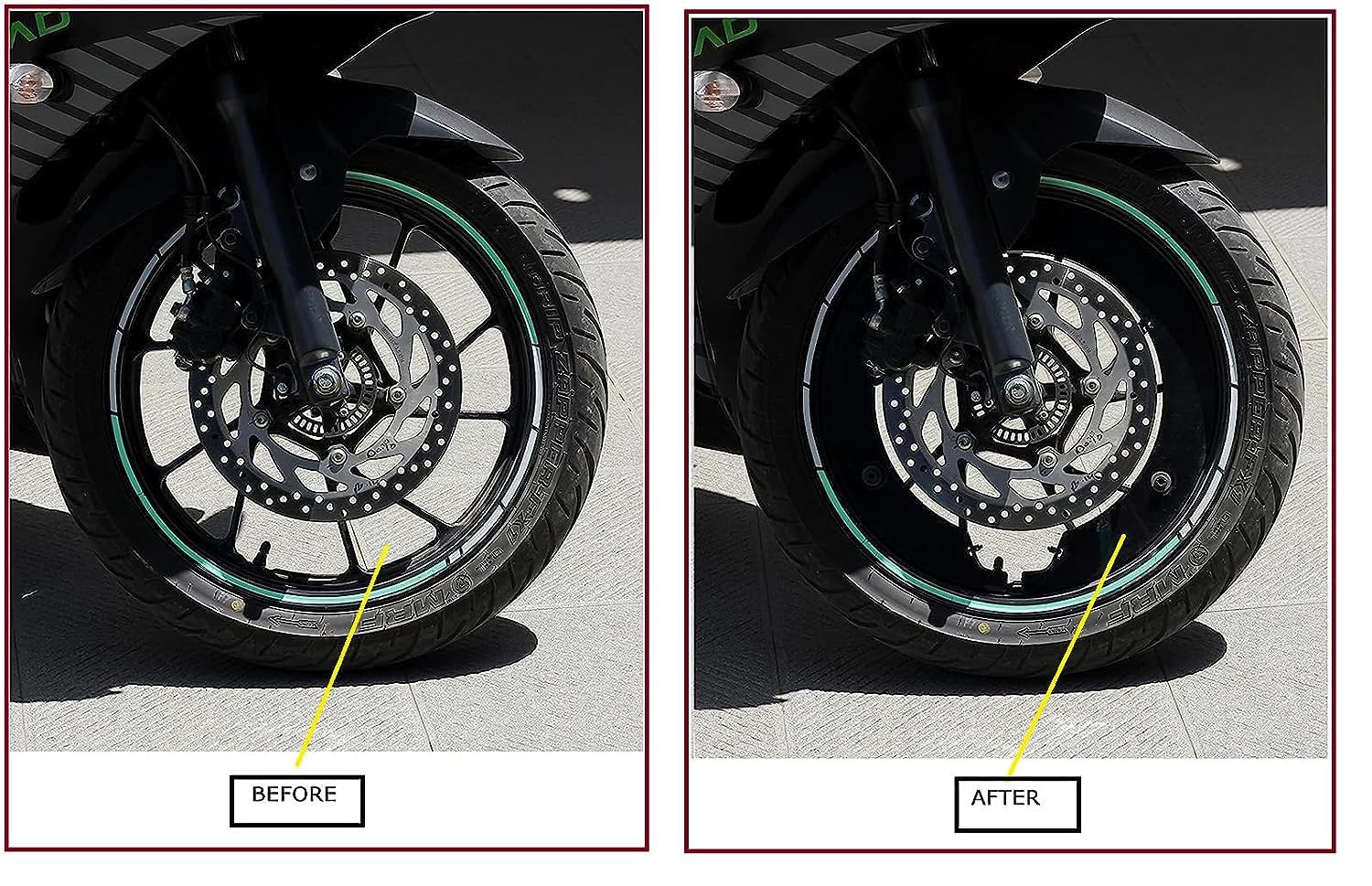 Vagary Bike Wheel Cover for 17 inch Wheel for TVS Apache RTR 160 4V(Black)