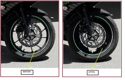 Vagary Bike Wheel Cover for 17 inch Wheel for TVS Apache RTR 160 4V(Black)