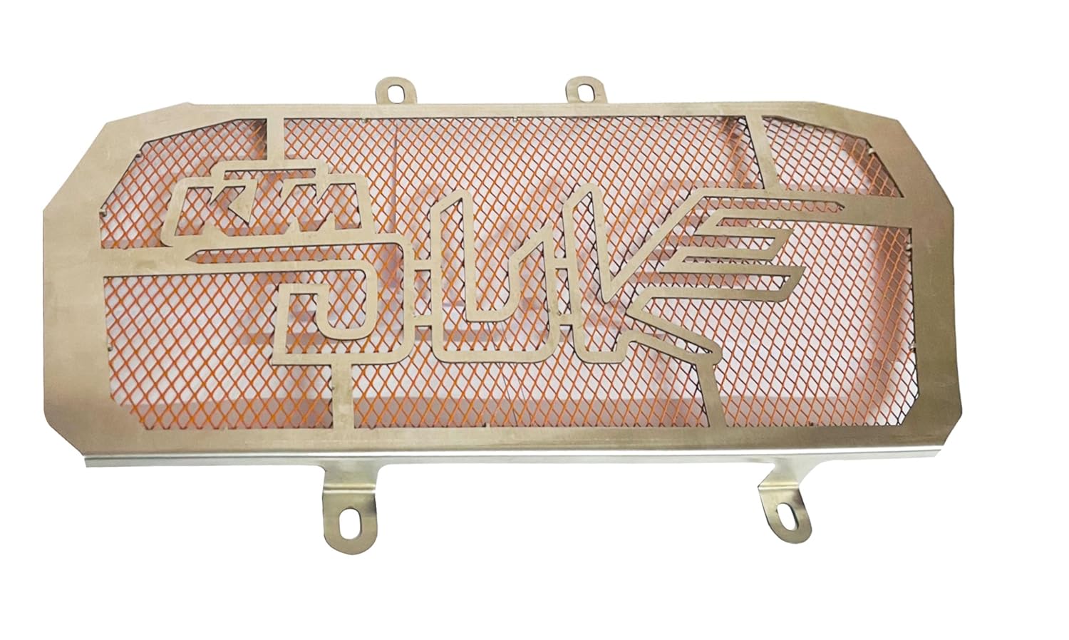 Vagary Black Radiator Guard/Radiator Grill for KTM Duke 390 (Orange)