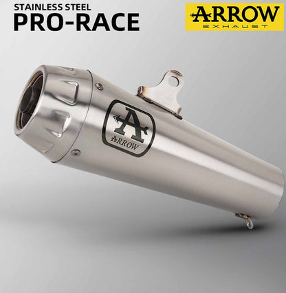 Vagary Motorcycle Arrow Bike Exhaust Pipe Escape Modified Muffler DB Killer For All Bike (Silver)